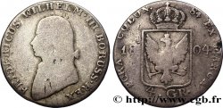 GERMANY - PRUSSIA 1/6 Thaler (4 Groschen) Frédéric-Guillaume III 1804 Berlin