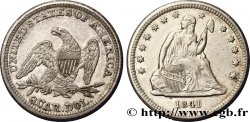 ÉTATS-UNIS D AMÉRIQUE 1/4 Dollar Liberté assise 1841 Philadelphie