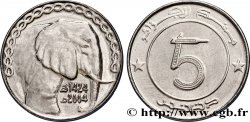 ALGERIA 5 Dinars éléphant an 1419 1998 