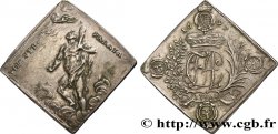 GERMANY - SAXONY - JEAN-GEORGES I Talerklippe ou Thaler de flan carré 1697  XF