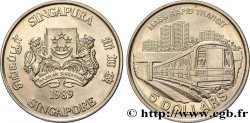 SINGAPOUR 5 Dollars Métro de Singapour 1989