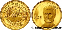 LIBERIA 25 Dollars Proof armes / Jules César 2000 