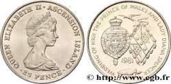 ASCENSION 25 Pence mariage du prince de Galles et de lady Diana Spencer 1981