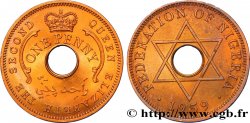 NIGERIA 1 Penny Fédération du Nigeria frappe au nom d’Elisabeth II 1959 