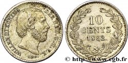 PAYS-BAS 10 Cents Guillaume III 1882 Utrecht