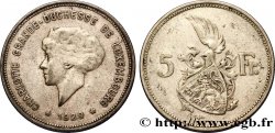 LUSSEMBURGO 5 Francs Grande-Duchesse Charlotte 1929 