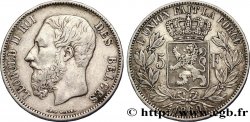 BELGIUM 5 Francs Léopold II tranche A 1869 