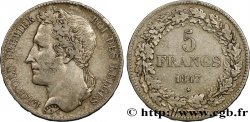 BELGIQUE 5 Francs Léopold Ier tête lauréeinternet 1847 