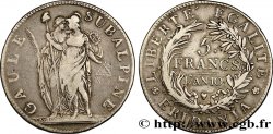 ITALY - SUBALPINE GAUL 5 Francs an 10 1802 Turin