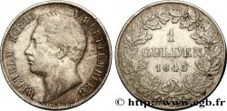 ALLEMAGNE - WURTEMBERG 1 Gulden Guillaume 1845 Stuttgart