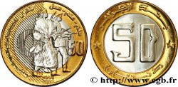 ARGELIA 50 Dinars 50e anniversaire de la révolution, combattants en armes 2004 
