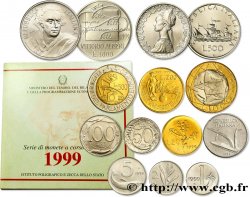 ITALIA Série de 12 Monnaies Vittorio Alfieri 1999 Rome - R