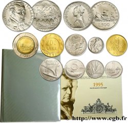 ITALY Série de 11 Monnaies Pietro Mascagni 1995 Rome - R MS