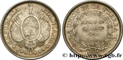 BOLIVIA 50 Centavos (1/2 Boliviano) 1891 Potosi