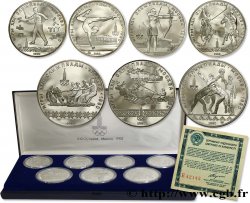 RUSSIA - USSR Coffret 7 Monnaies Proof Jeux Olympiques de Moscou 1980 