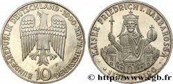 GERMANIA 10 Mark aigle héraldique / 800e anniversaire de la mort de Frédéric Barberousse 1990 Stuttgart