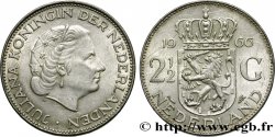 NETHERLANDS 2 1/2 Gulden Juliana 1966 Utrecht