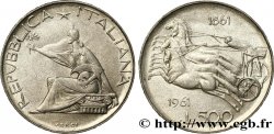 ITALIE 500 Lire Centenaire de l’Unité Italienne 1961 Rome - R SUP