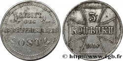 ALLEMAGNE 3 Kopecks Monnaie d’occupation du commandement supérieur du front Est 1916 Hambourg