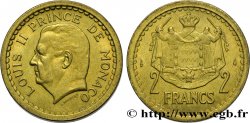 MONACO 2 Francs Louis II / armes (1943) Paris