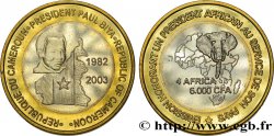 KAMERUN 6000 Francs Président Paul Biya 2003 