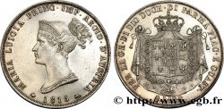 ITALIA - DUCADO DE PARMA PIACENZA Y GUASTALLA - MARÍA LUISA DE AUSTRIA 5 Lire 1815 Milan MBC+/EBC