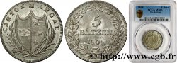 SUISSE - CANTON D ARGOVIE (AARGAU) 5 Batzen 1809  FDC66 PCGS