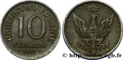 POLOGNE 10 Fenigow Pologne sous administration allemande 1917