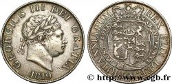 ROYAUME-UNI 1/2 Crown Georges III type à la petite tête 1819 