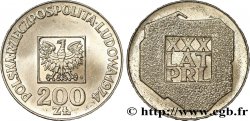 POLOGNE 200 Zlotych aigle 30e anniversaire de la fondation de la république populaire 1974 Varsovie