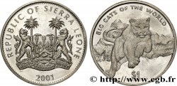 SIERRA LEONE 1 Dollar Proof cougar 2001 