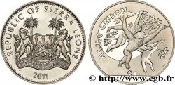 SIERRA LEONE 1 Dollar Proof Gibbon agile 2011 