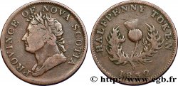 CANADA - NOUVELLE ÉCOSSE 1/2 Penny Token Nouvelle-Écosse Guillaume IV 1832 