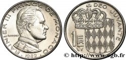 MONACO 1 Franc Rainier III / écu couronné 1982 Paris