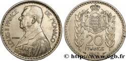 MONACO 20 Francs prince Louis II / armes 1947 Paris