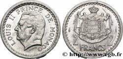 MONACO 2 Francs Louis II / armes (1943) Paris