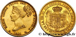 ITALIA - DUCADO DE PARMA PIACENZA Y GUASTALLA - MARÍA LUISA DE AUSTRIA 40 Lire 1821 Milan MBC+