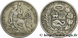 PERú 1 Sol emblème / “Liberté” 1923 Lima