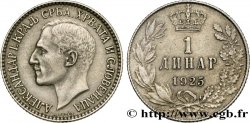 YOUGOSLAVIE 1 Dinar Alexandre Ier 1925 Poissy
