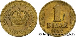 YOUGOSLAVIE 1 Dinar couronne 1938