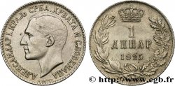 YOUGOSLAVIE 1 Dinar Alexandre Ier 1925 Bruxelles