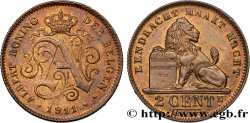 BELGIQUE 2 Centimes monogramme d’Albert Ier légende flamande 1911