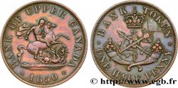 CANADA 1/2 Penny token Bank of Upper Canada 1850 Heaton