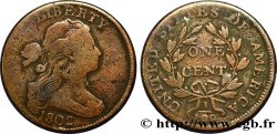 ÉTATS-UNIS D AMÉRIQUE 1 Cent type au buste drapé 1796-1807 1802 Philadelphie B+