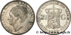 PAYS-BAS 2 1/2 Gulden Wilhelmina 1933  TTB
