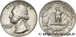 ÉTATS-UNIS D AMÉRIQUE 1/4 Dollar Georges Washington 1961 Denver