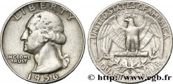 ÉTATS-UNIS D AMÉRIQUE 1/4 Dollar Georges Washington 1956 Denver - D
