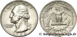 ÉTATS-UNIS D AMÉRIQUE 1/4 Dollar Georges Washington 1958 Denver - D