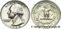 STATI UNITI D AMERICA 1/4 Dollar Georges Washington 1964 Philadelphie