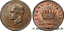 ITALIE - ROYAUME D ITALIE - NAPOLÉON Ier 1 Centesimo  1807 Milan SUP